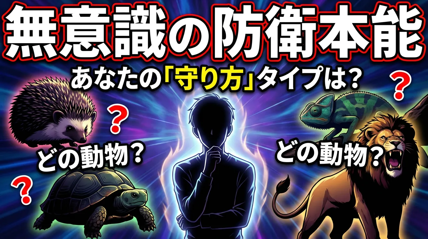 【無意識の防衛本能】あなたの「守り方」タイプはどの動物？診断