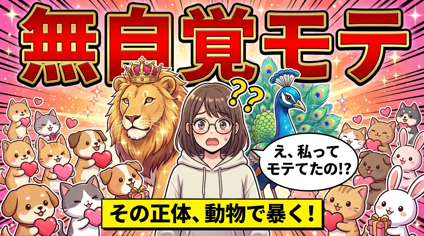 え、私ってモテてたの！？あなたの『無自覚モテ』、その正体を動物で暴く！