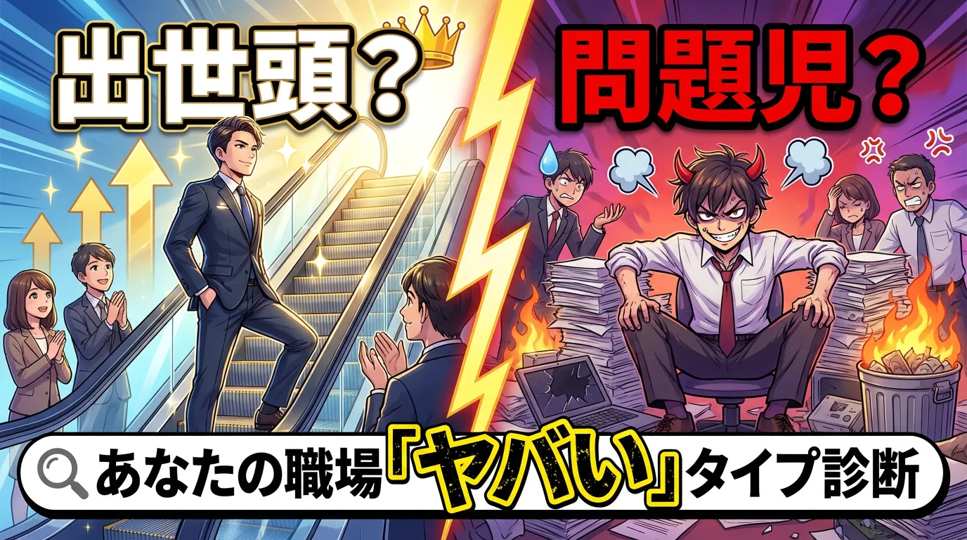 【出世頭？それとも問題児？】あなたの職場「ヤバい」タイプ診断