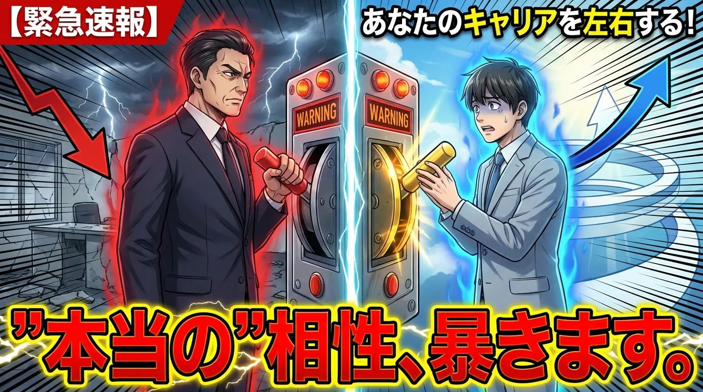 【緊急速報】あなたのキャリアを左右する！上司と部下の”本当の”相性、暴きます。上司部下相性診断