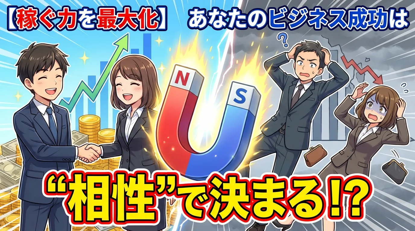 【稼ぐ力を最大化】あなたのビジネス成功は"相性"で決まる！？ビジネス相性診断