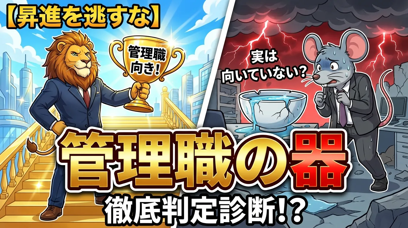 【昇進を逃すな】実は向いていない？「管理職の器」徹底判定！？管理職向き診断