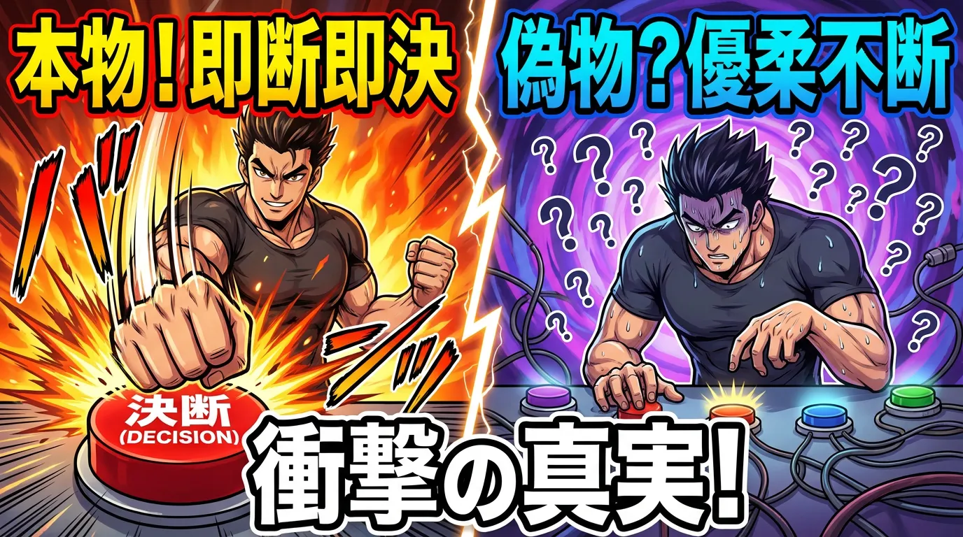【あなたは即断即決？】その決断力、本物か偽物か衝撃の真実が判明！