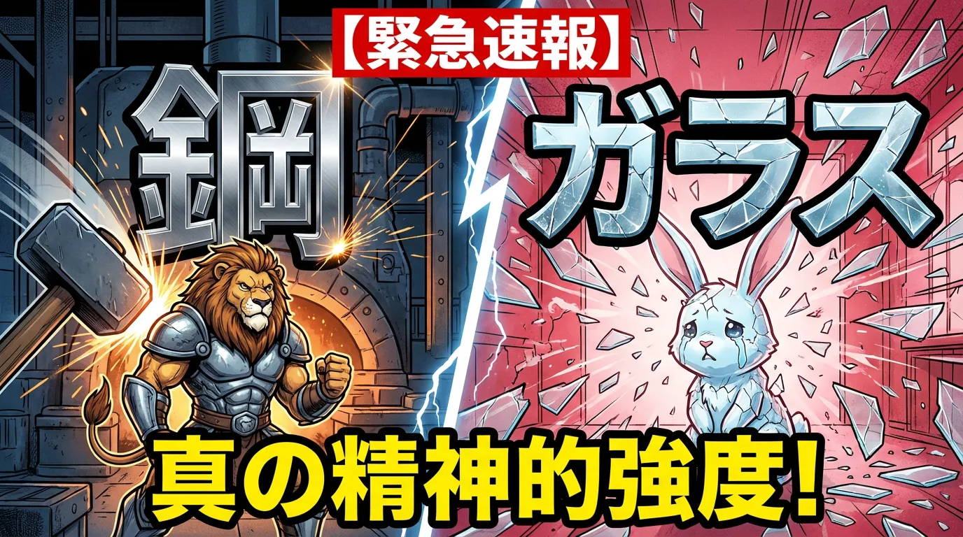 【緊急速報】あなたのメンタルは「鋼」か「ガラス」か？真の精神的強度が明らかに！