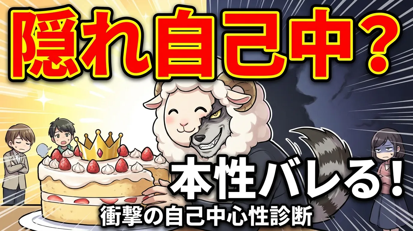 【本性バレる？】あなたは隠れ自己中？衝撃の自己中心性診断！