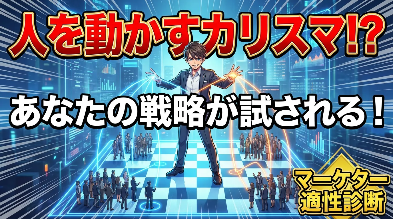 【人を動かすカリスマ！？】あなたの戦略が試される！マーケター適性診断