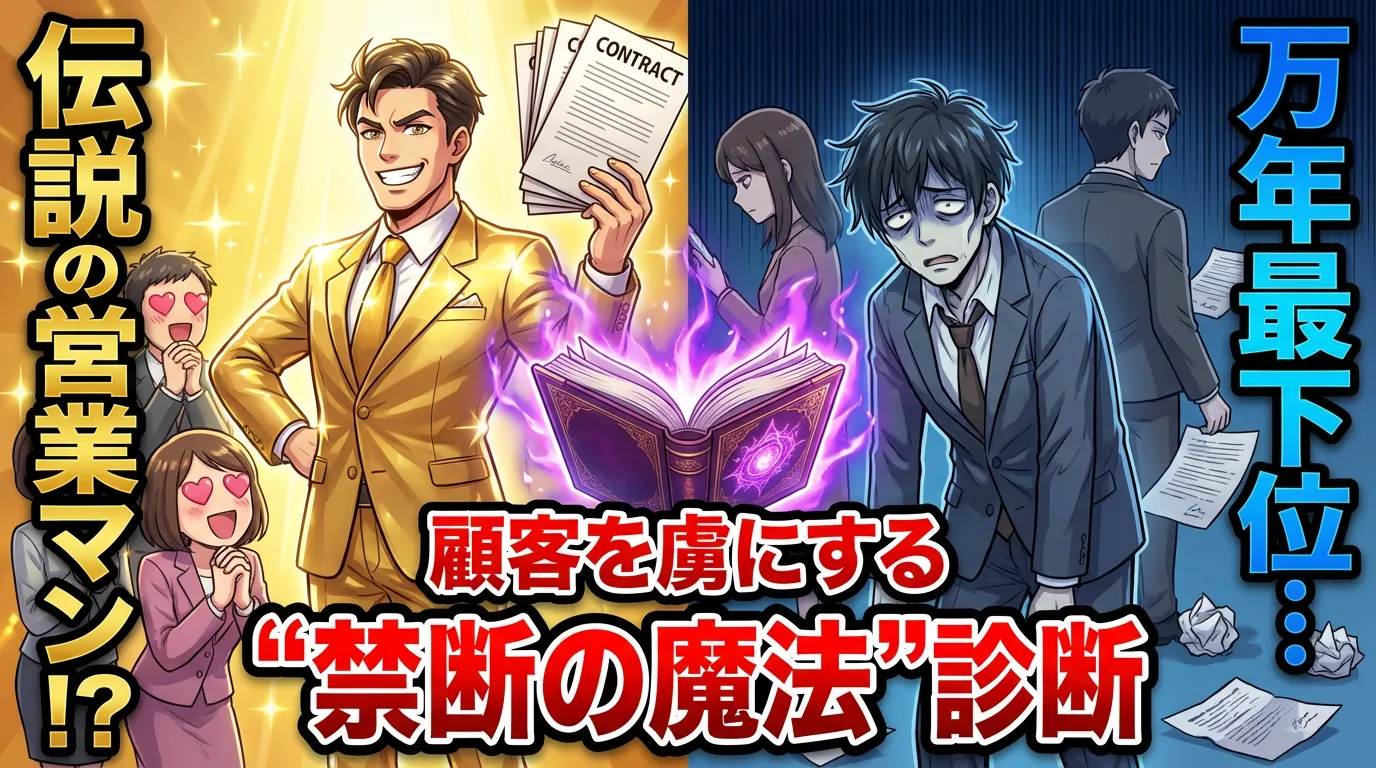 【あなたは伝説の営業マンor万年最下位？】顧客を虜にする"禁断の魔法"診断