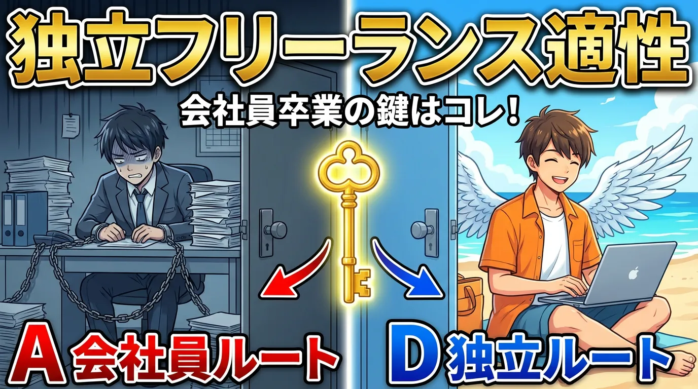 【会社員卒業の鍵はコレ！】あなたの"独立フリーランス"適性はAかDか？