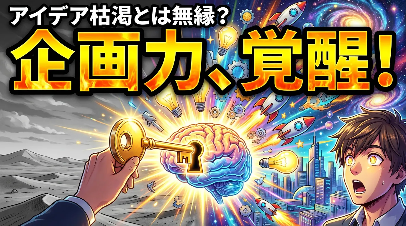 「アイデア枯渇」とは無縁？あなたの企画力、覚醒の鍵診断！