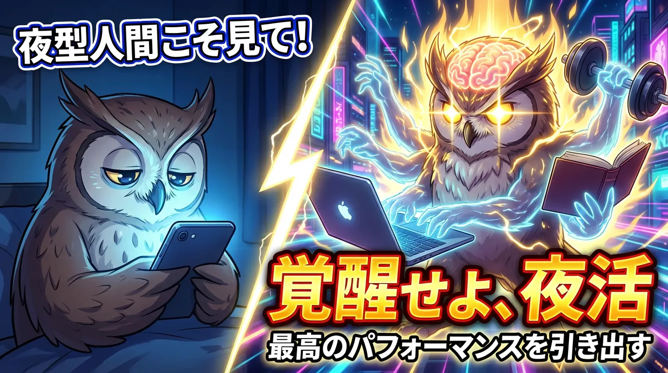 夜型人間こそ見て！あなたの「夜活」最適スタイル診断〜最高のパフォーマンスを引き出す〜