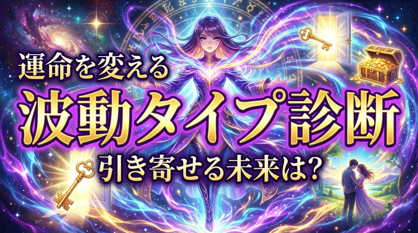 運命を変える【波動タイプ診断】あなたのエネルギーが引き寄せる未来とは？