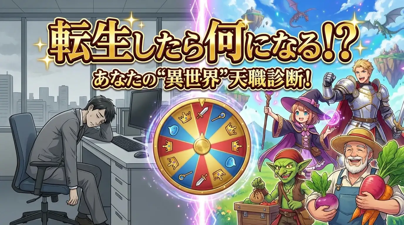 【転生したら何になる？】あなたの“異世界”天職診断！