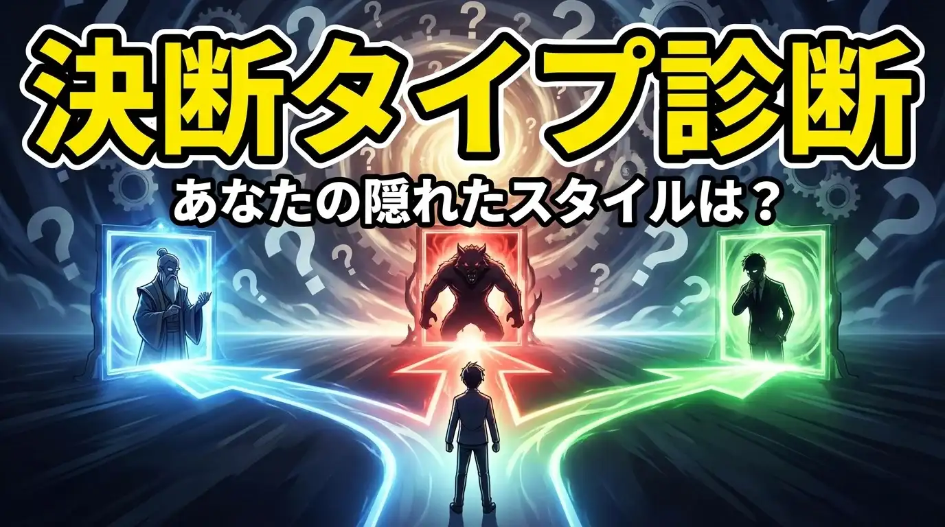 あなたの決断タイプ診断：意思決定の隠れたスタイルを見つけよう