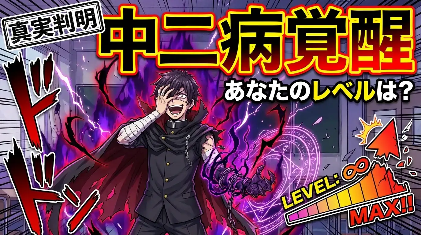 【真実判明】あなたの「中二病」覚醒レベルは？