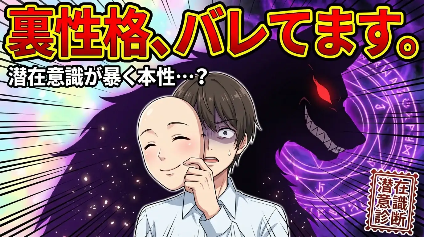 あなたの裏性格、実は〇〇だった？ 潜在意識診断