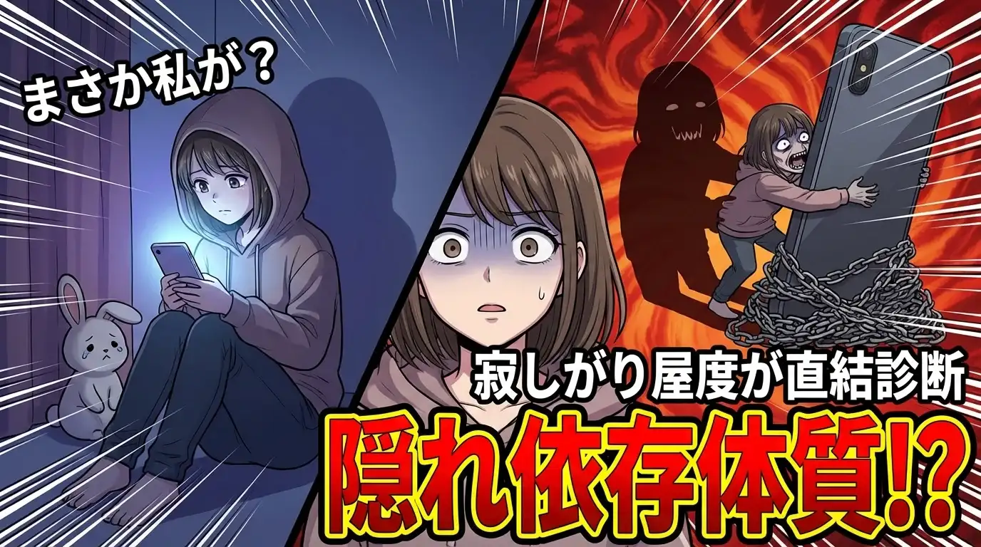 【まさか私が？】あなたの『寂しがり屋』度が隠れ『依存体質』に直結診断