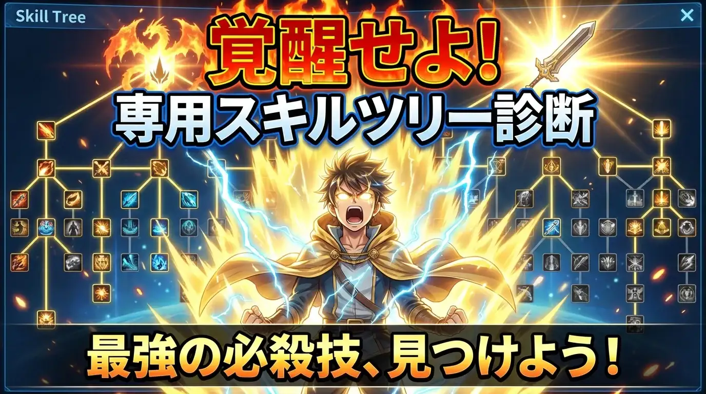 覚醒せよ！『あなたの専用スキルツリー診断』～最強の必殺技、見つけよう！