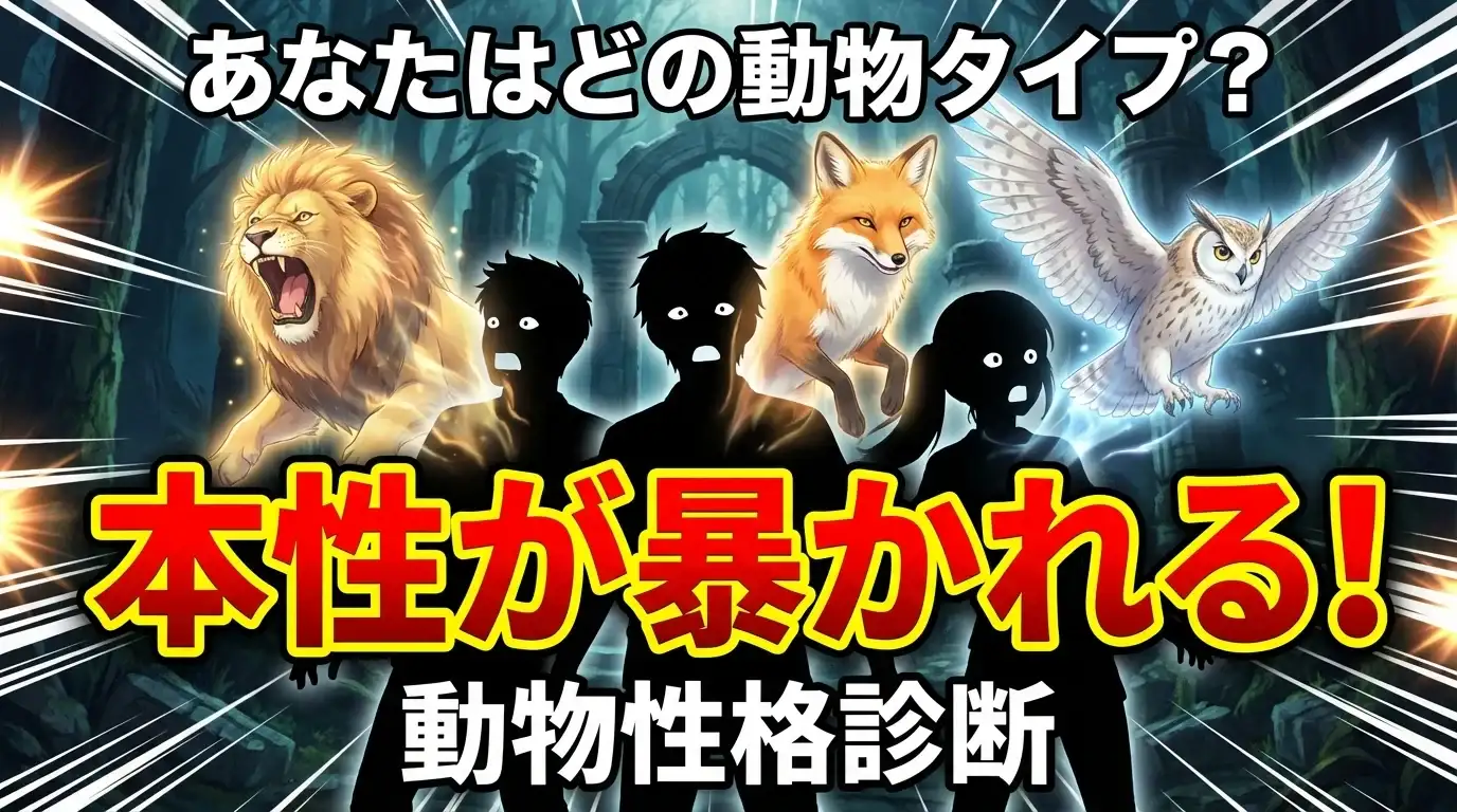 【あなたはどの動物タイプ？】秘められた本性が暴かれる！動物性格診断