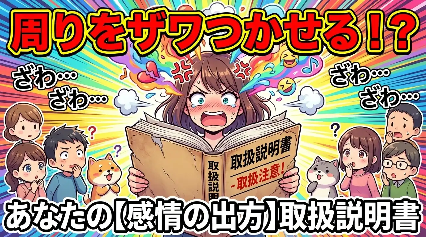 周りをザワつかせる…？あなたの【感情の出方】取扱説明書診断