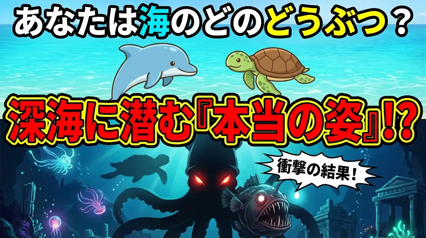 あなたは海のどのどうぶつ？深海に潜むもう一人の自分診断