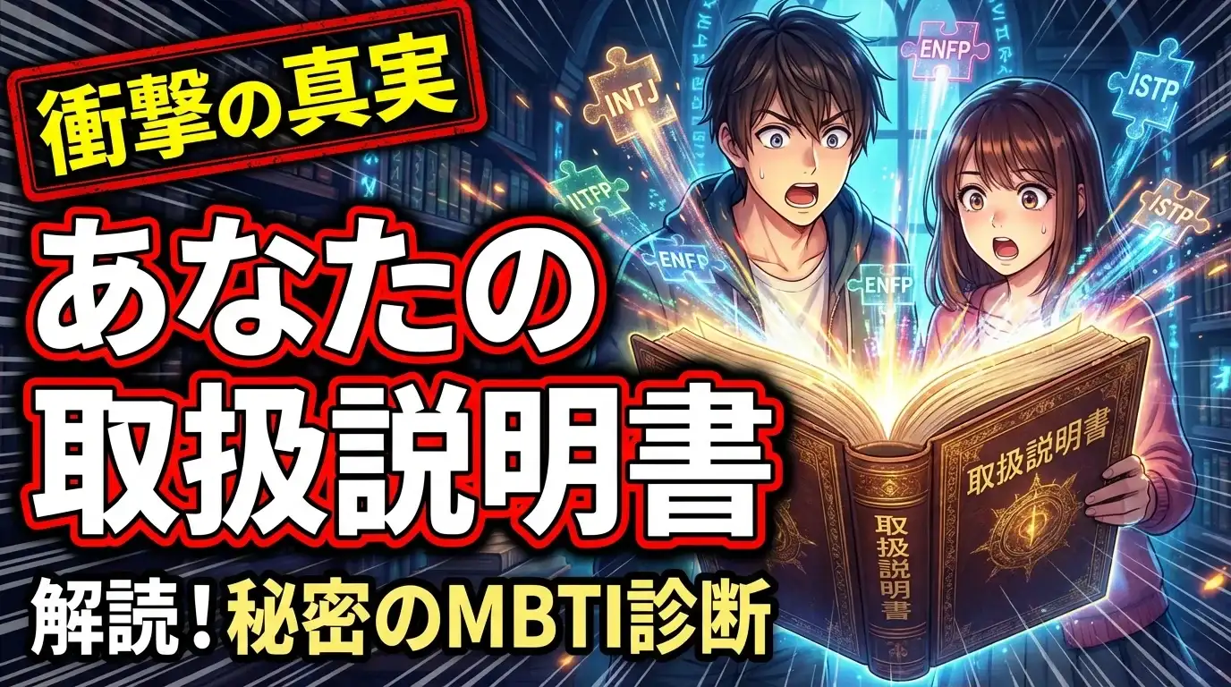 【衝撃の真実】あなたの取扱説明書を解読！秘密のMBTI診断～あなたは一体何者なのか？～