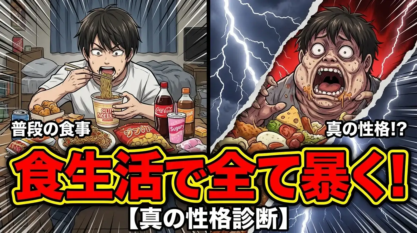 あなたの食生活がすべてを暴く！【真の性格診断】