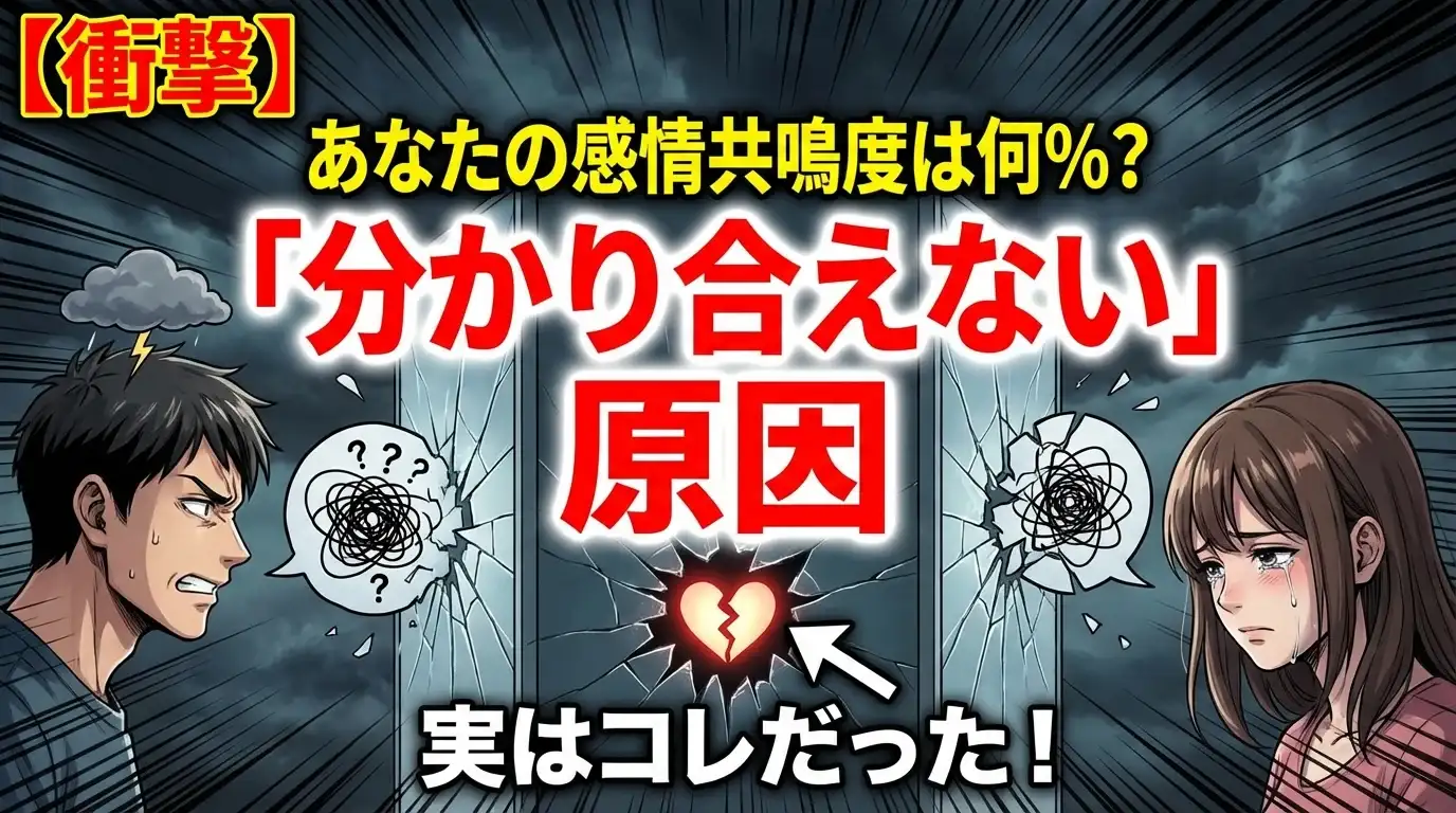 【衝撃】あなたの感情共鳴度は何%？ 「分かり合えない」原因、実はコレだった！