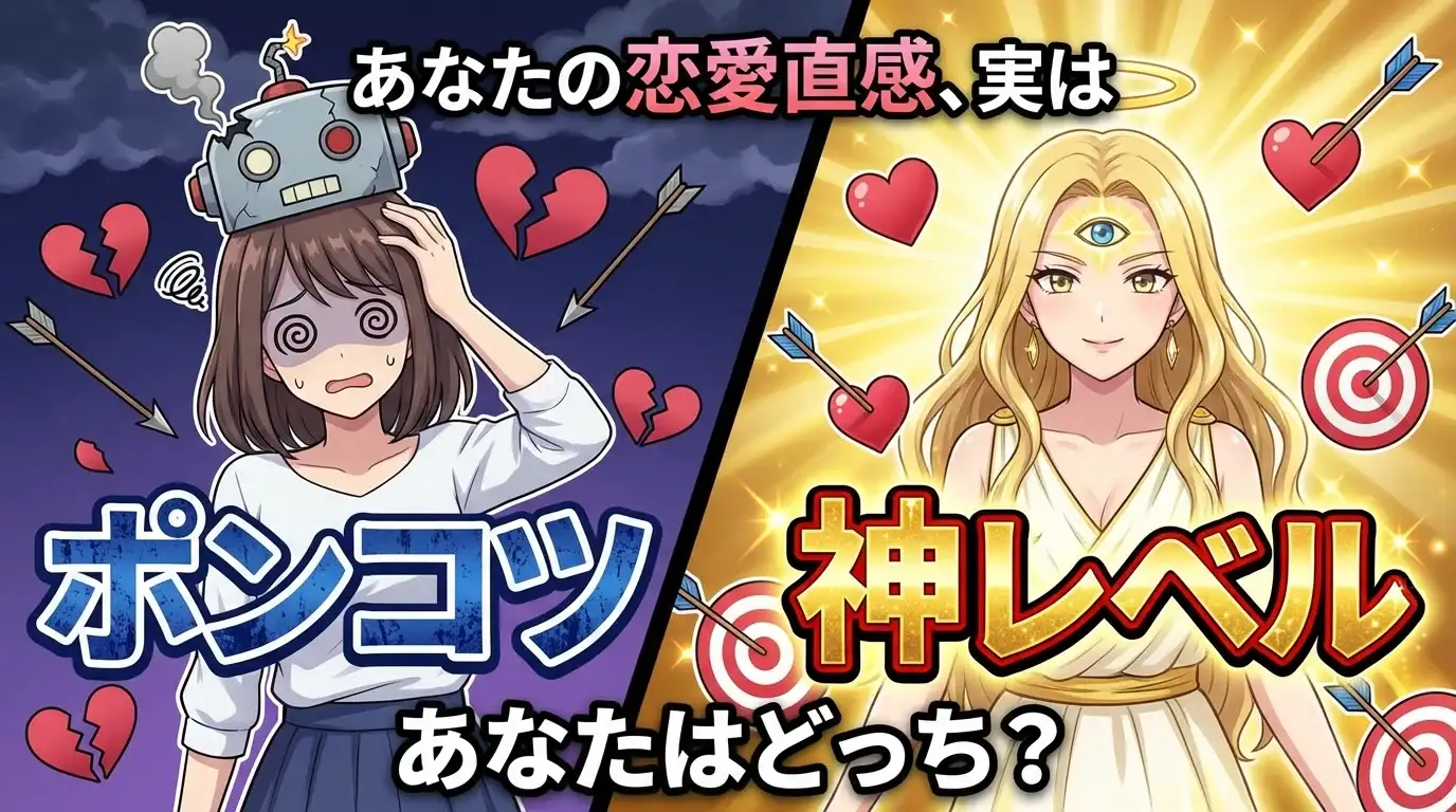 あなたの恋愛直感、実は『ポンコツ』or『神レベル』？