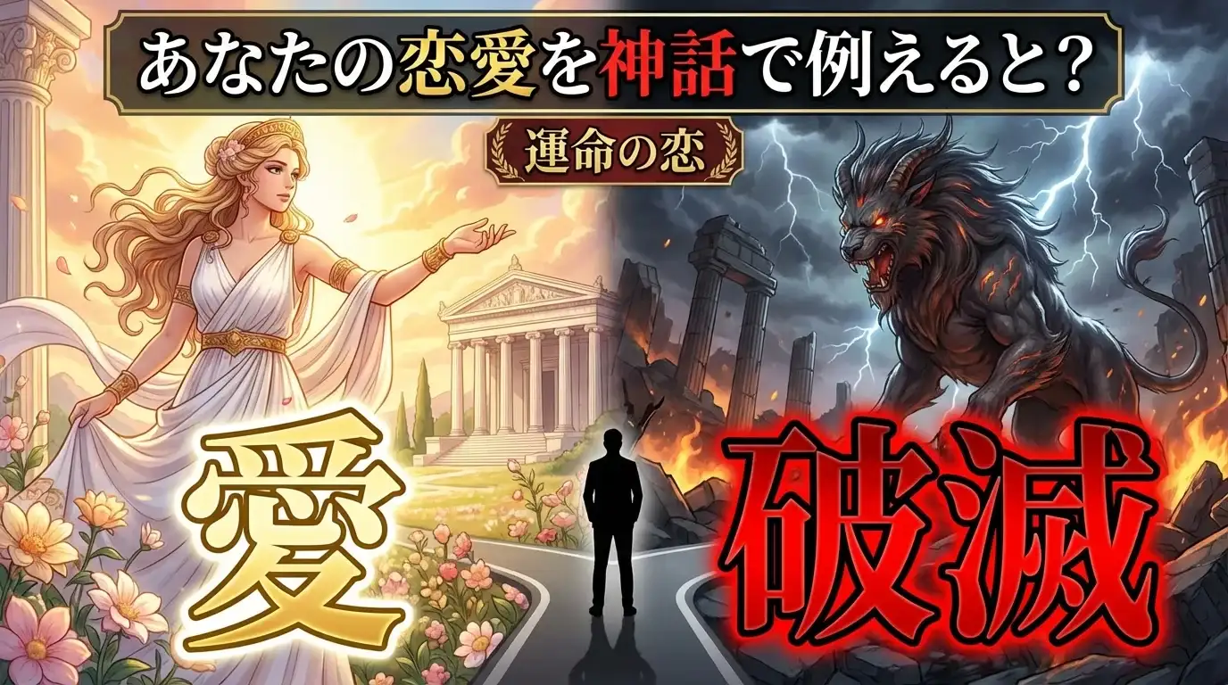 【運命の恋】あなたの恋愛を神話の役割で例えると？〜愛と破滅の物語への誘い〜
