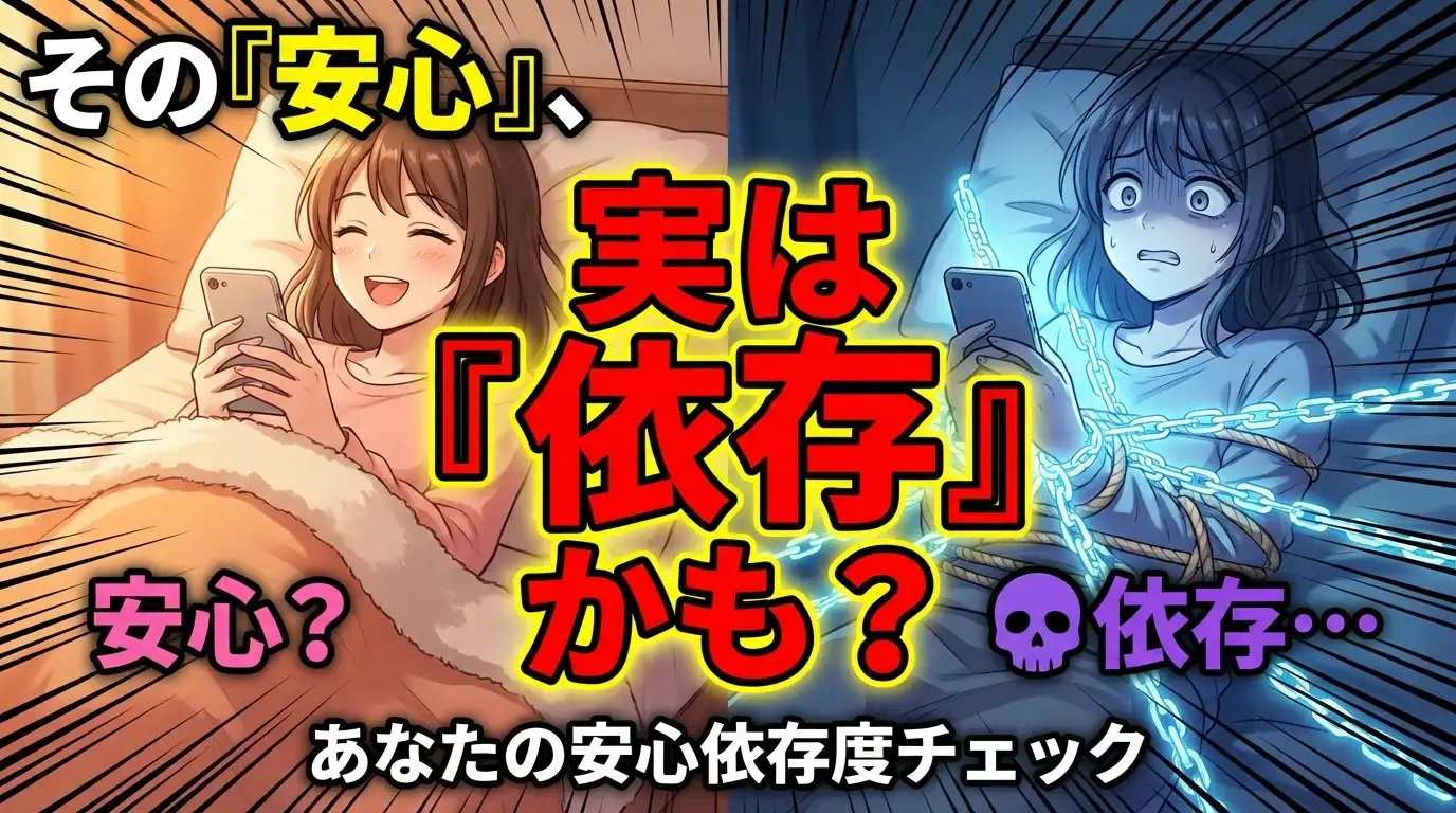 その『安心』、実は『依存』かも？あなたの安心依存度チェック