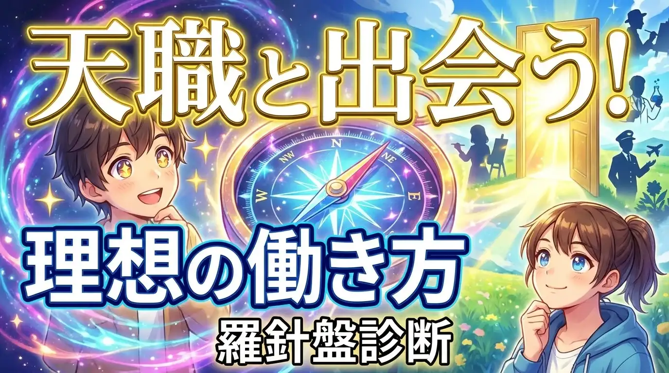 【天職と出会う！】あなたの「理想の働き方」羅針盤診断！