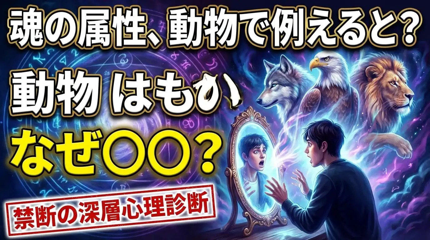【解明】あなたの魂の属性、動物で例えるとなぜ〇〇？ 〜深層心理が暴かれる、禁断の動物診断〜