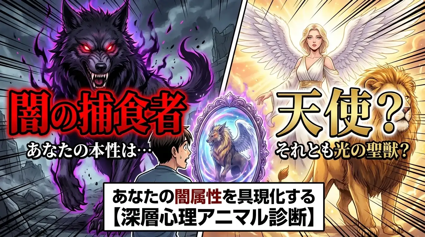 あなたは闇の捕食者？天使？あなたの闇属性を具現化する【深層心理アニマル診断】