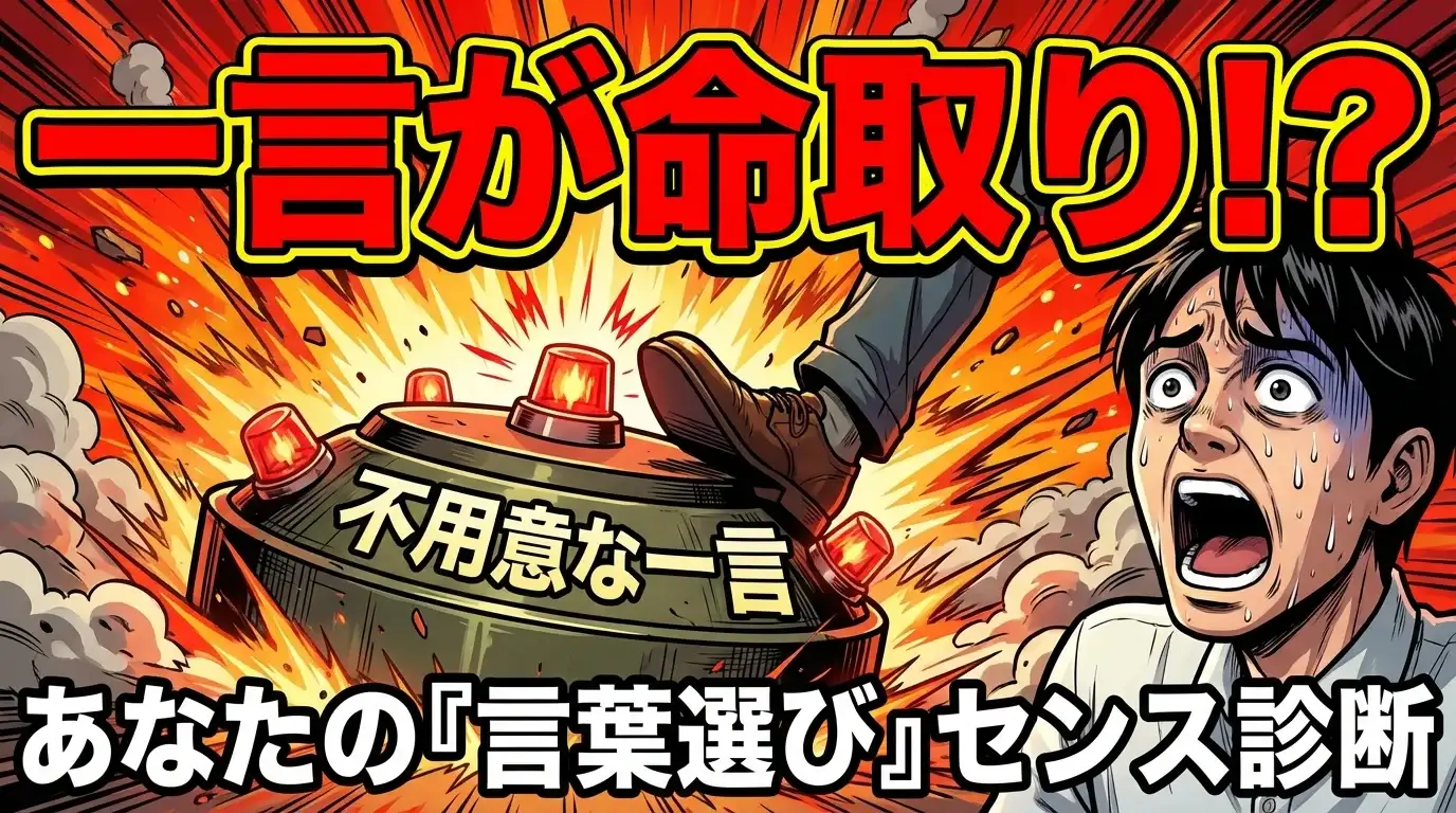 【この一言が命取り！？】あなたの「言葉選び」センス診断