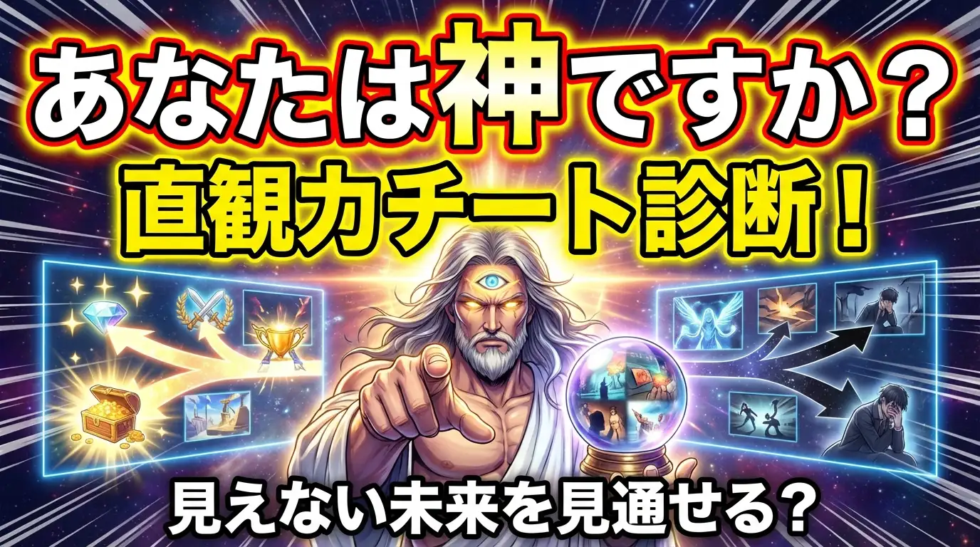 【あなたは神ですか？】直観力チート診断！見えない未来をどれだけ見通せる？