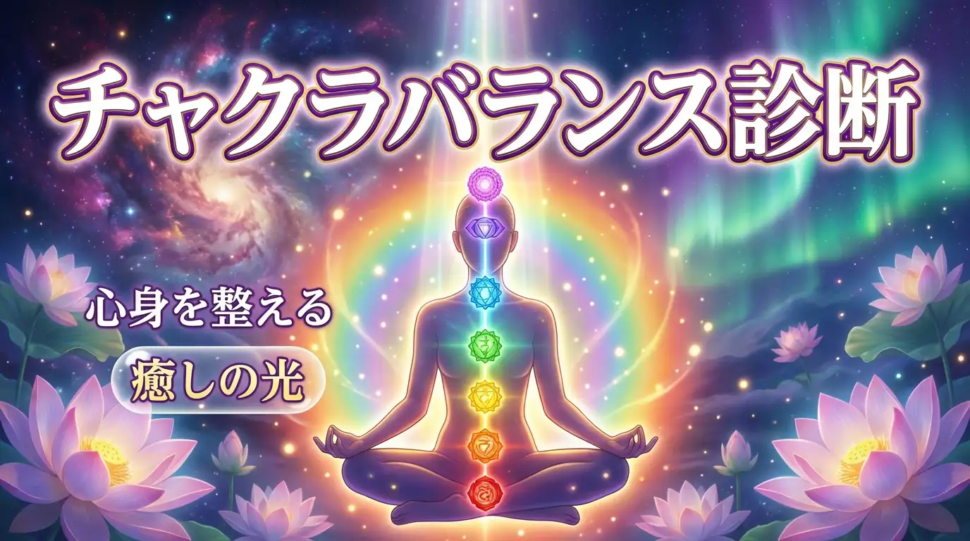 心身を整える【チャクラバランス診断】あなたの「ココロとカラダ」が求める癒しの光