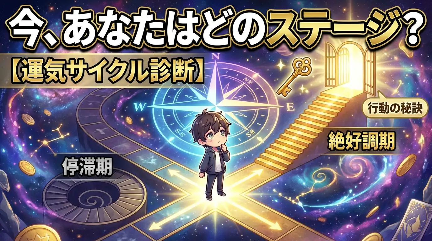今、あなたはどのステージ？【運気サイクル診断】好転期を逃さない「行動の秘訣」